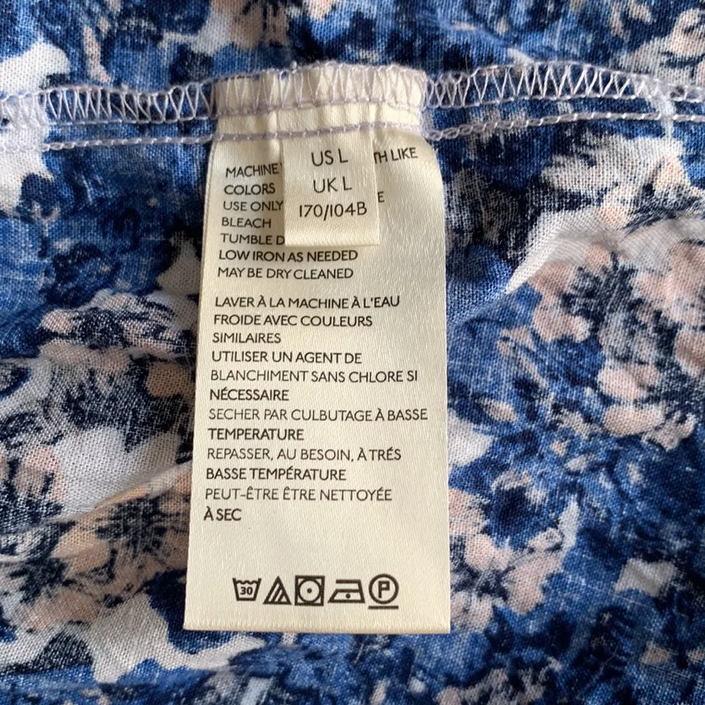 Free People Blue Floral Mini Dress - Image 11