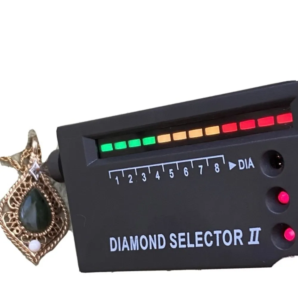 Vintage GF Filigree Jade Teardrop Diamond Necklace - Image 10