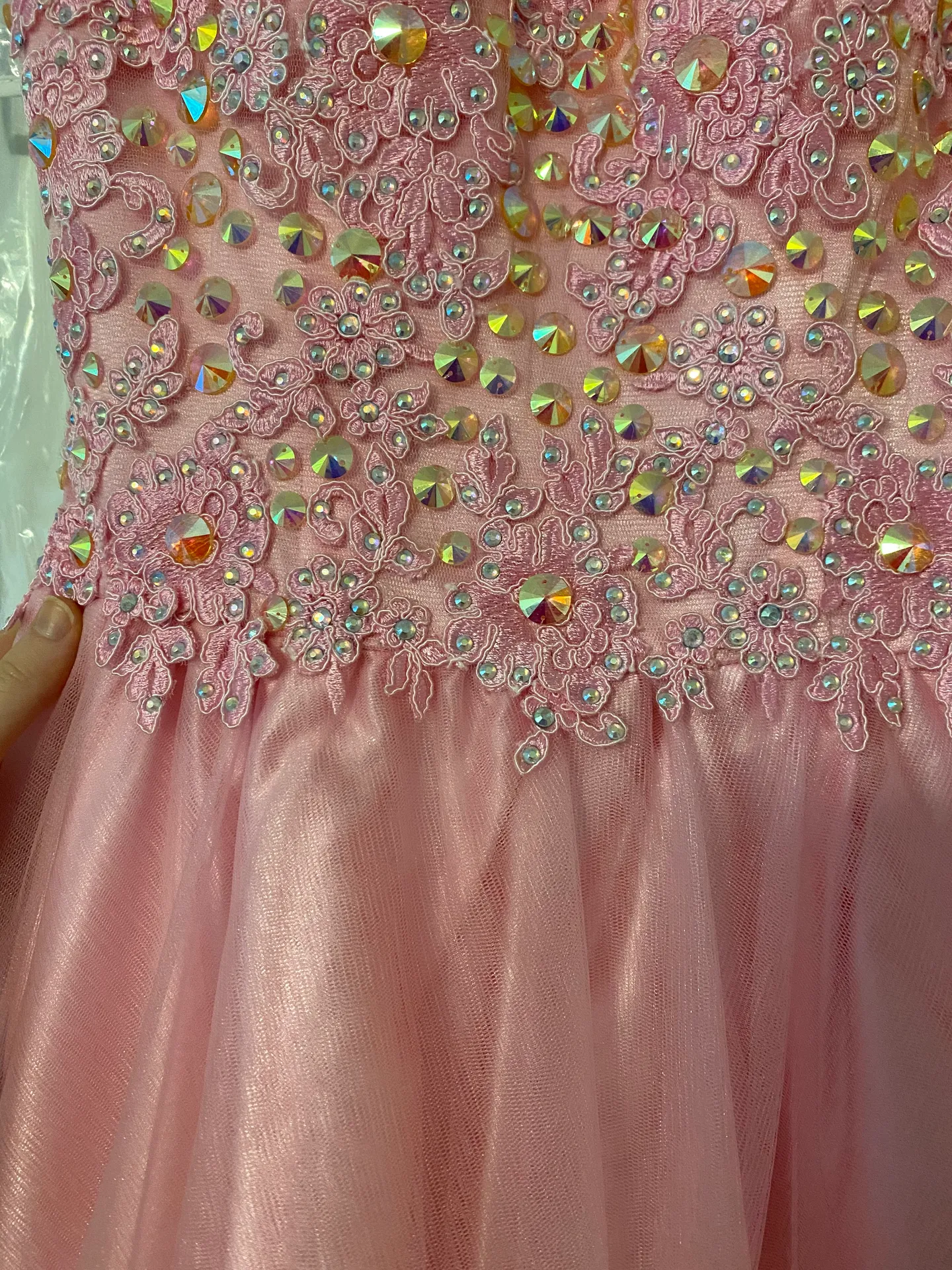 Angela & Alison Pink Ball gown  - Image 11