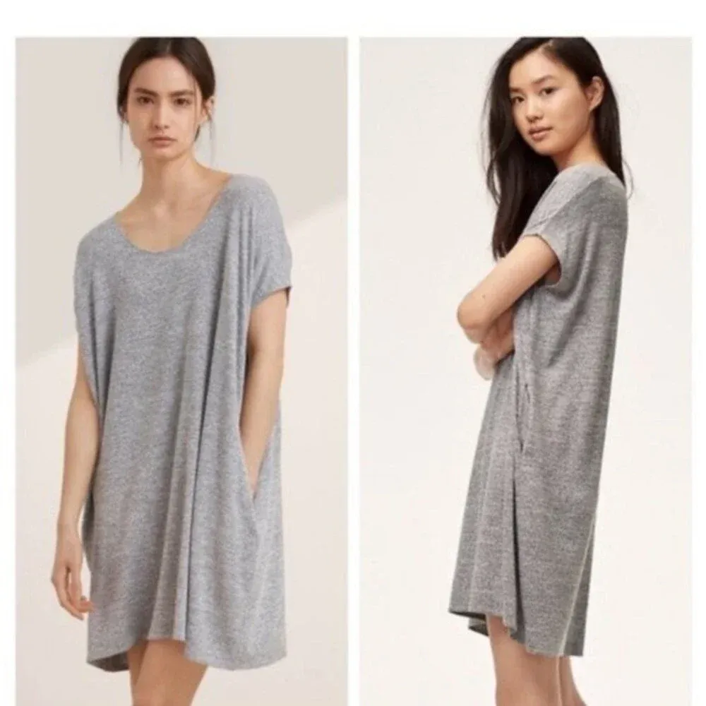 Aritzia Wilfred Free Gray‎ Lorelei Dress size Medium - Image 3