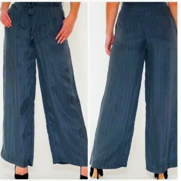 Rails Jenna Belted Wide Leg Pants Charcoal - Image 2