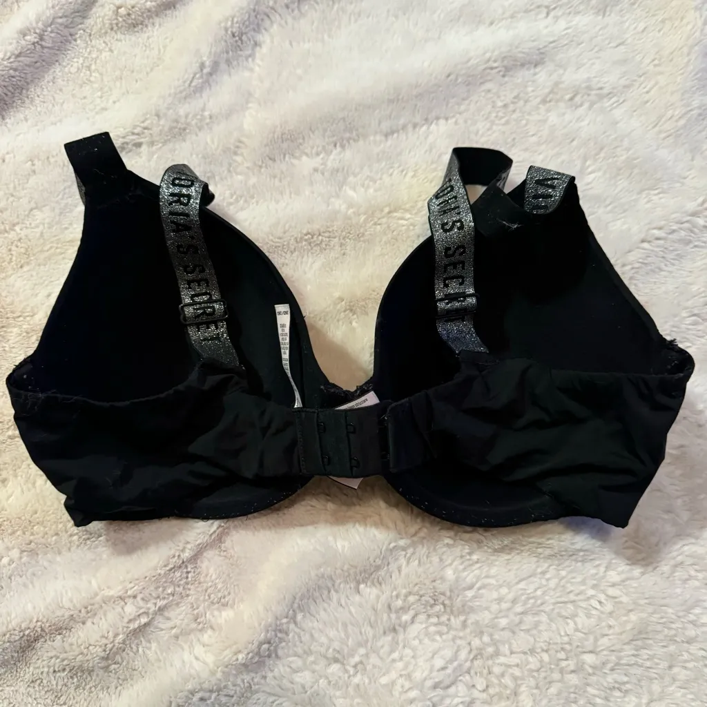 Victoria's Secret Bombshell underwire Black Rhinestone Shine Strap - Image 2