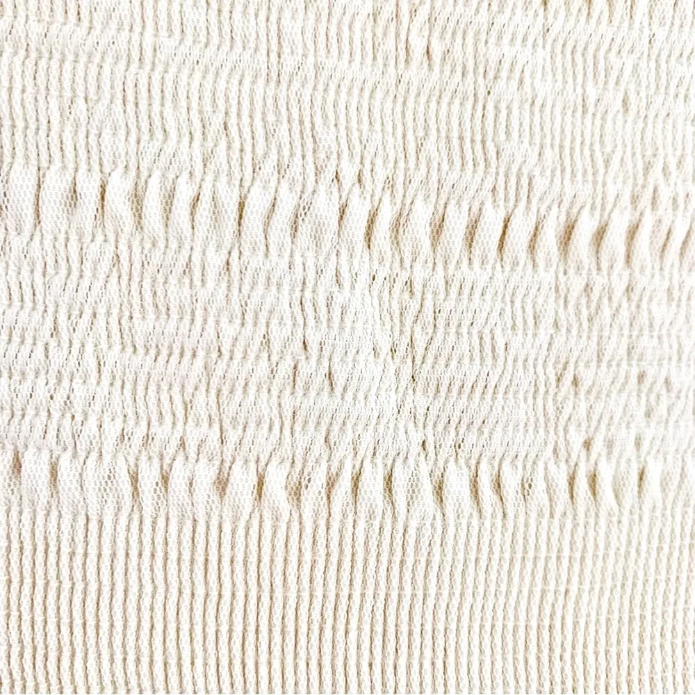 Ivy City Co Cloud Nine Sparkle Cream Textured Smocked Dress. Size 1X - Image 6