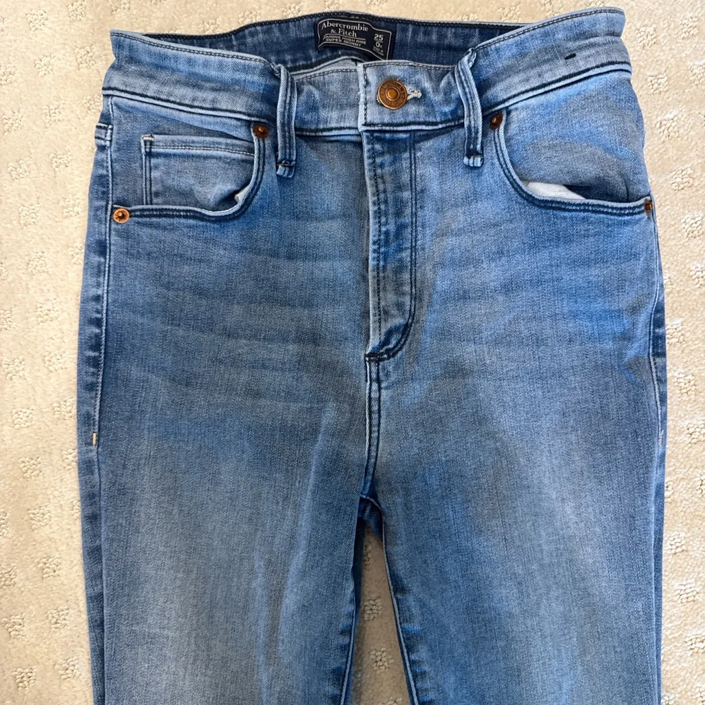 Abercrombie & Fitch Simone High Rise Super Skinny Jeans Size 25/0R - Image 3