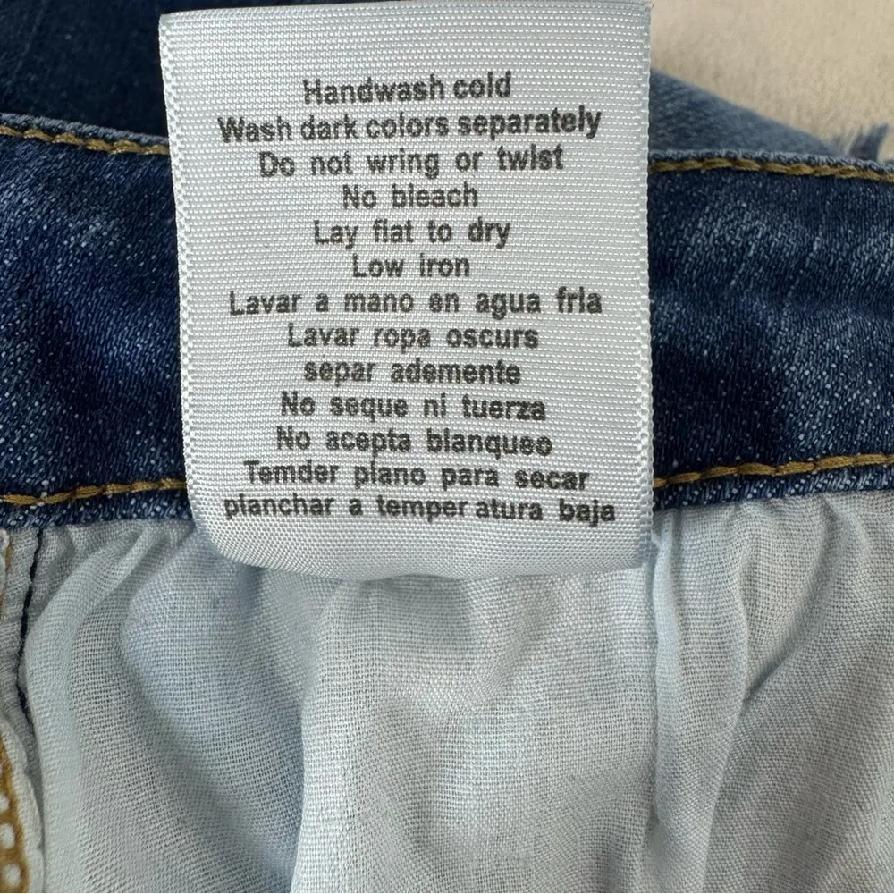 Judy Blue Leopard Patchwork Denim Shorts Medium - Image 6