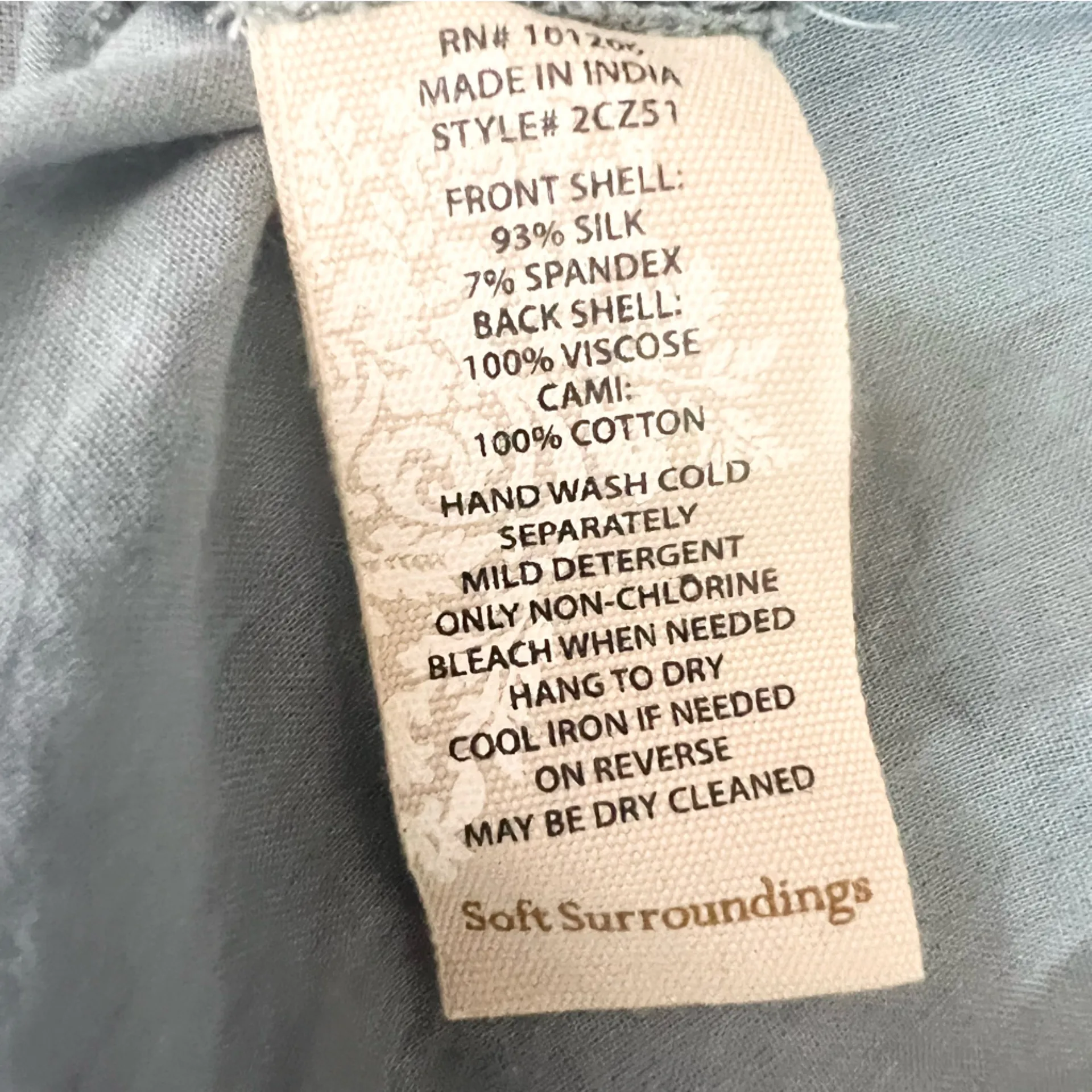 Soft Surroundings Light Blue Cotton Camisole Size XL Sleeveless Tank Top Liner - Image 7