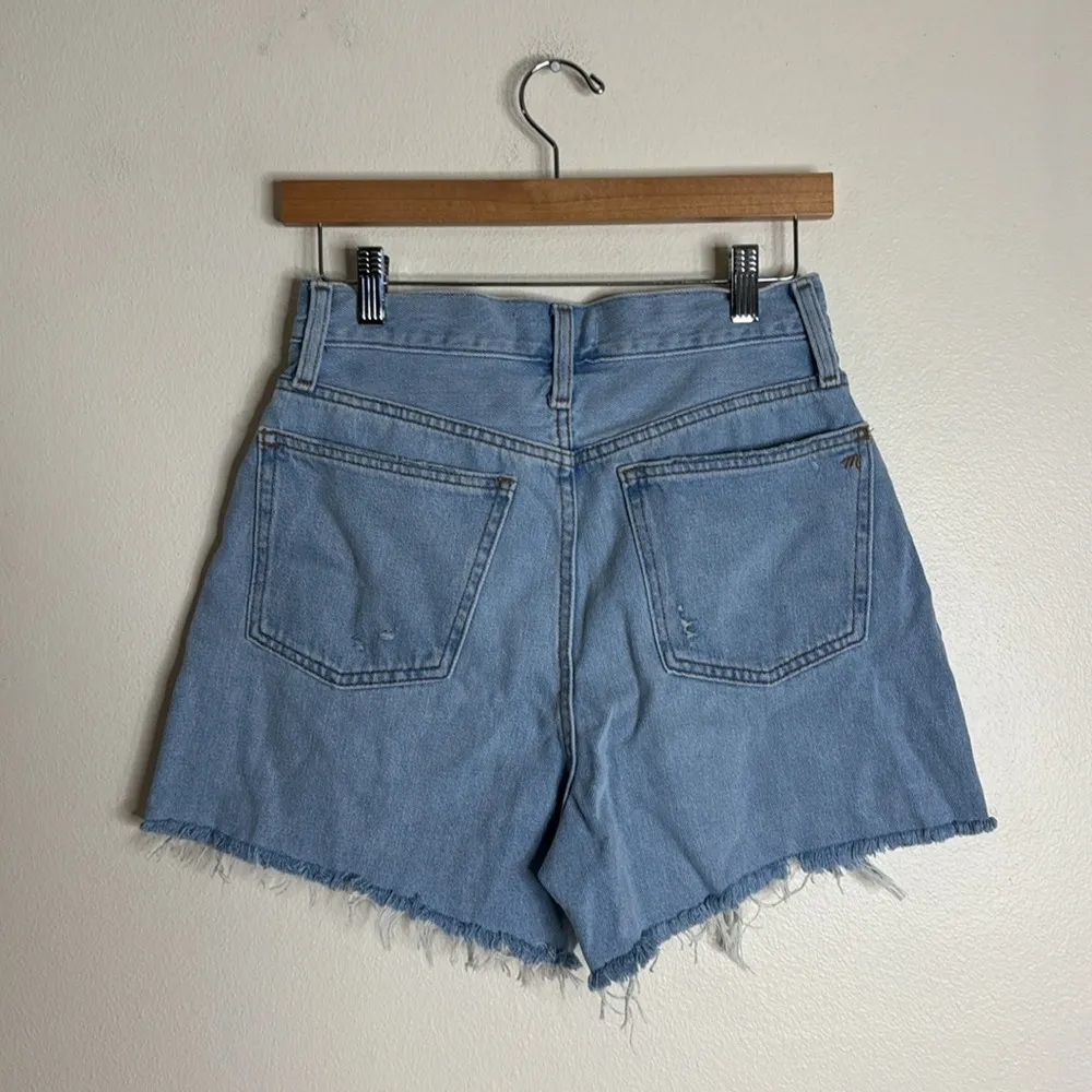 Madewell ladies the momjean denim cutoff shorts size 26 cute - Image 8