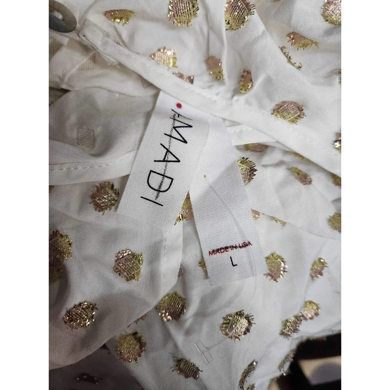 Anthropoligie Aria Shimmer Blouse Amadi Size L. B-5 - Image 7