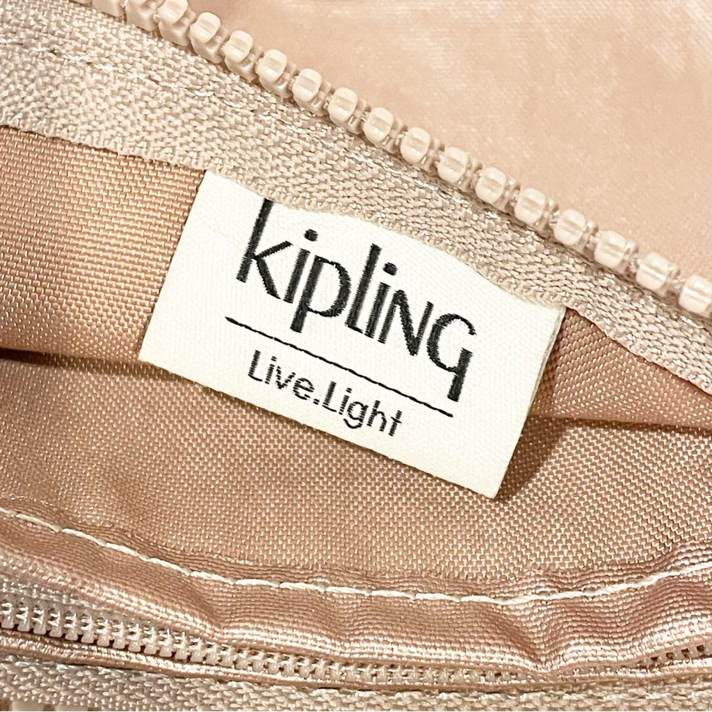 KIPLING CREATIVITY LARGE PLUS TOASTY GOLD‎ Nylon Wristlet Wallet Multi Pocket - Image 4