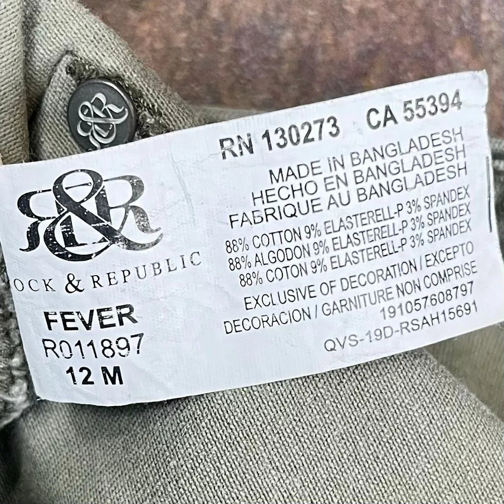 Rock & Republic Fever Denim RX Distressed Camo Leggings 12 - Image 7