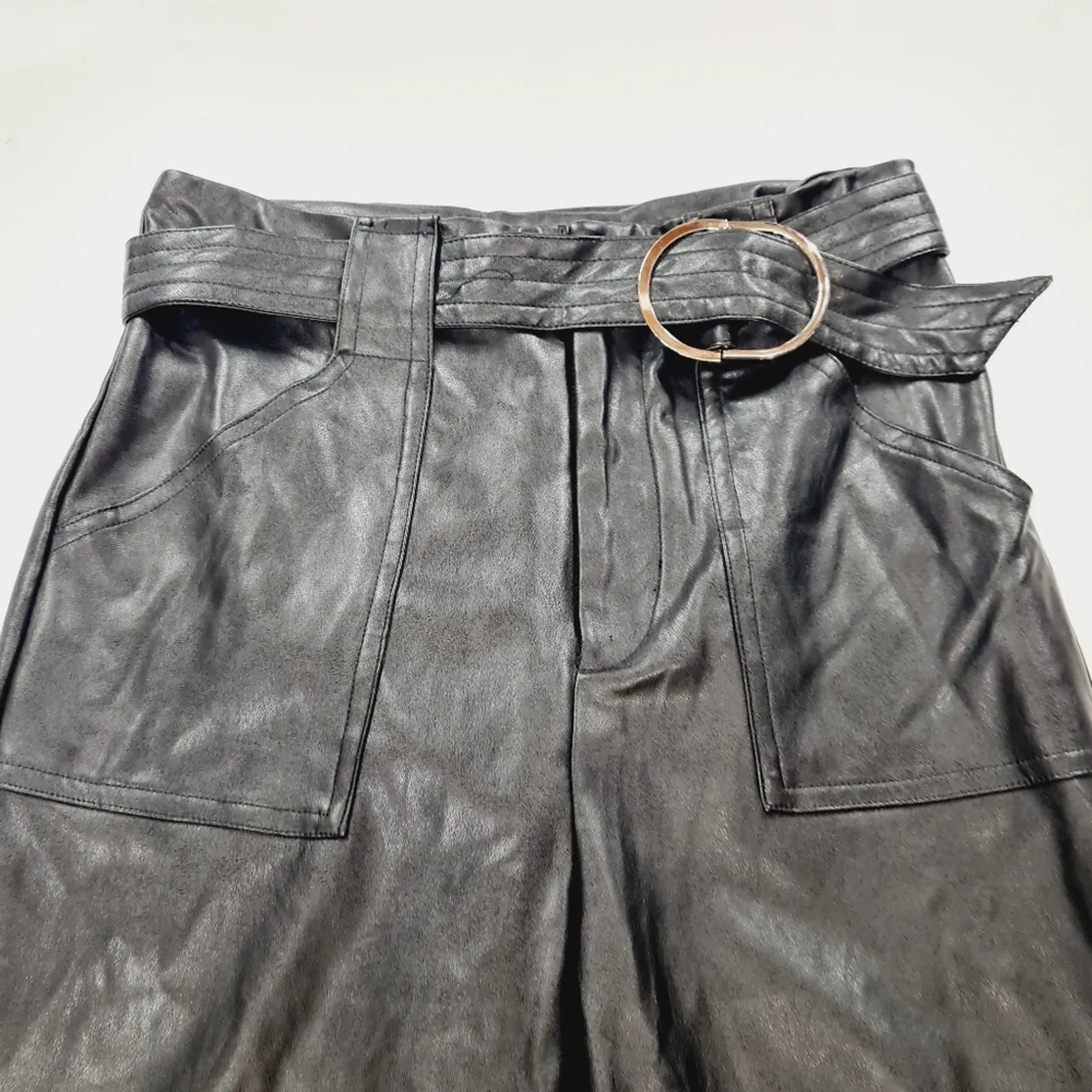 Superdown Chanice Buckle Pant in Black Small - Image 6