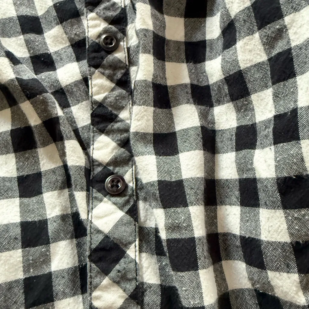 Girl Krazy Black and White Checkered Top - Image 4