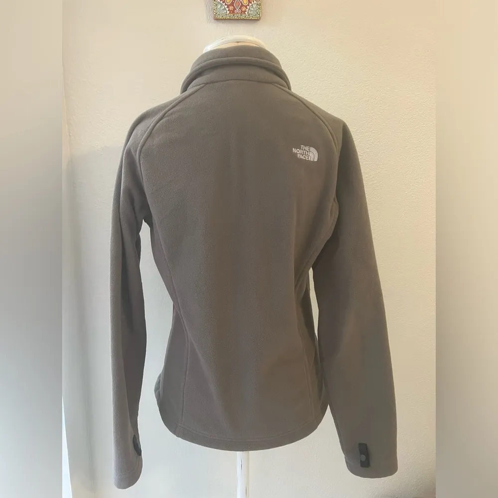 The North Face Brown Soft Full Zip Fleece Jacket M Women’s Hiking Fleece - Image 6