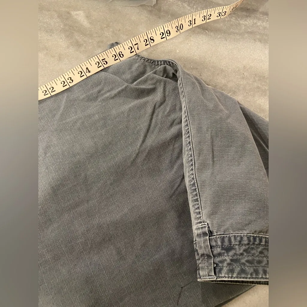 L.L. Bean Size 16P Blue Rip Stop Outdoor Hiking Pants Straight Leg Zip Up - Image 12