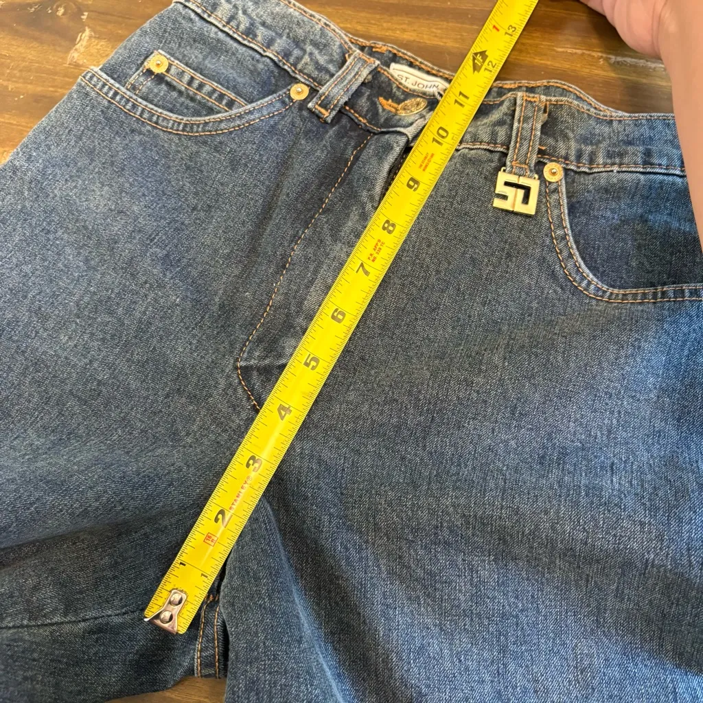 St John Sport Straight Leg Jeans USA Vintage Womens 0 Mom Jean High Waisted - Image 13