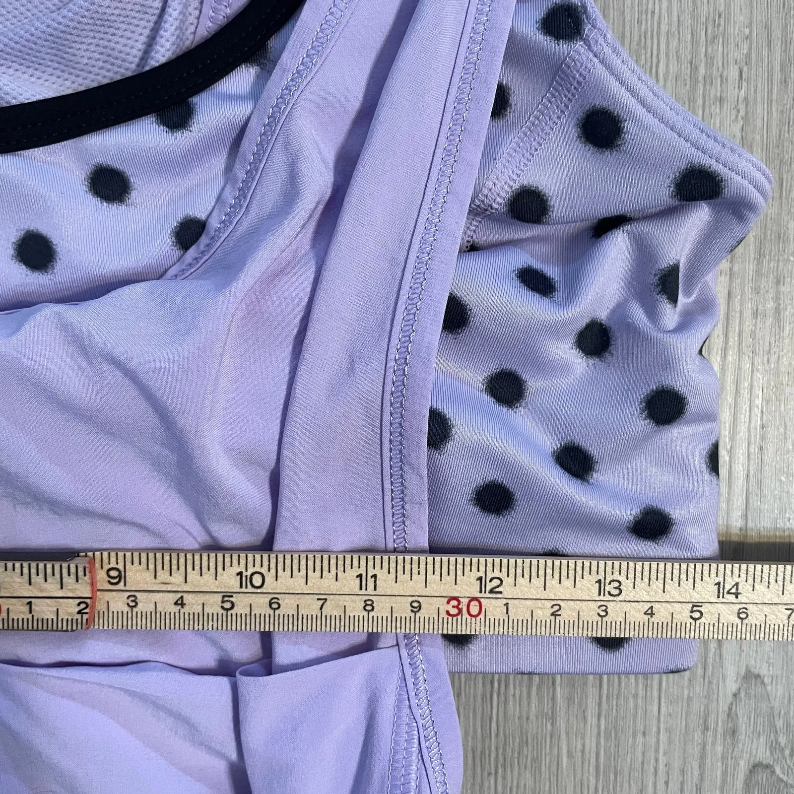 Lululemon Run: For Your Money Tank Lilac / High Noon Dot Lilac / Black Sz 10 Purple - Image 12