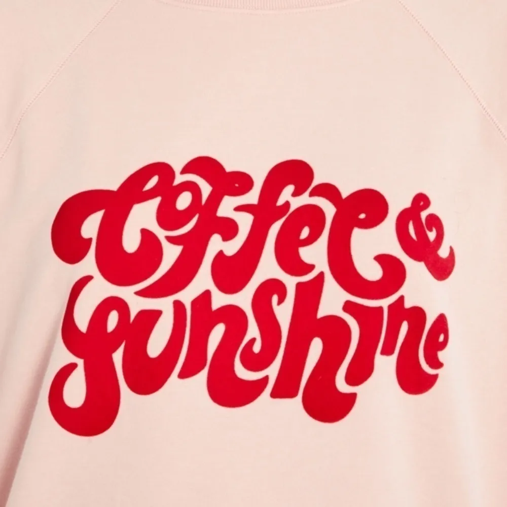 WILDFOX Coffee & Sunshine oversized beachy statement sweatshirt jumper size S - Image 6