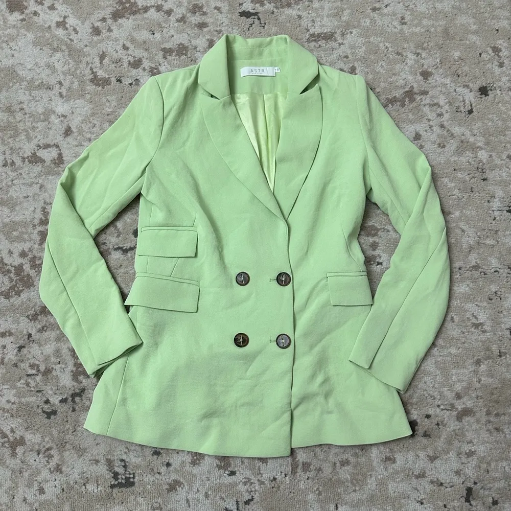 ASTR  The Label Zodiac Blazer Size Small - Light Green - Image 2