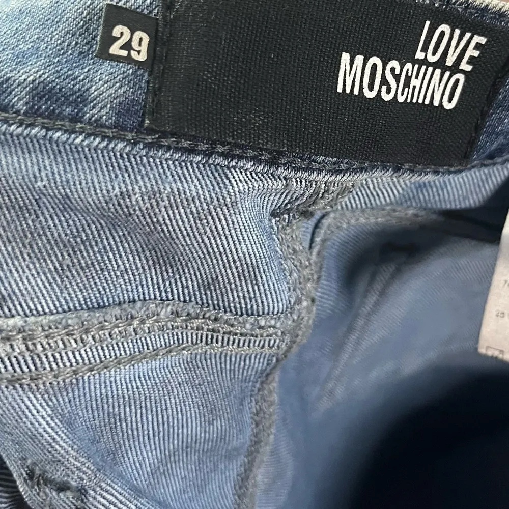 Love Moschino Tequila Bum Bum Straight Leg Jeans 29 - Image 7