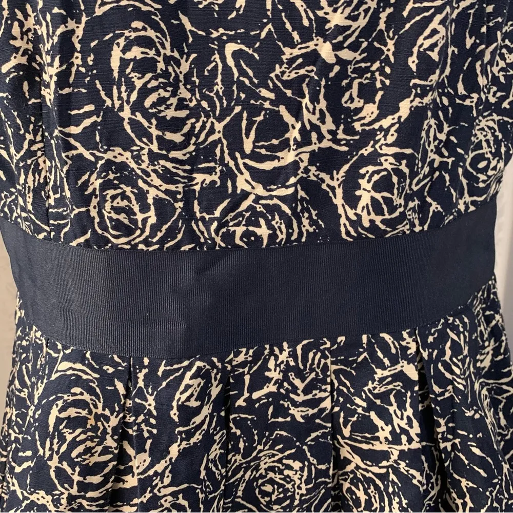 BB DAKOTA Damask Blue Dress. Sz:8 - Image 4