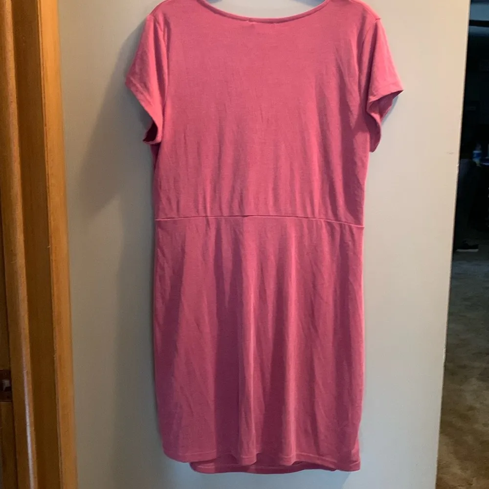 NWT Skies Are Blue Side twisted ribbed knit dress XL red - Image 7