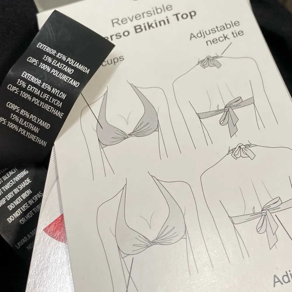 NWT Coco Reef Verso Bra Sized Halter Reversible Bikini Top Cape Dot 32/34D - Image 5