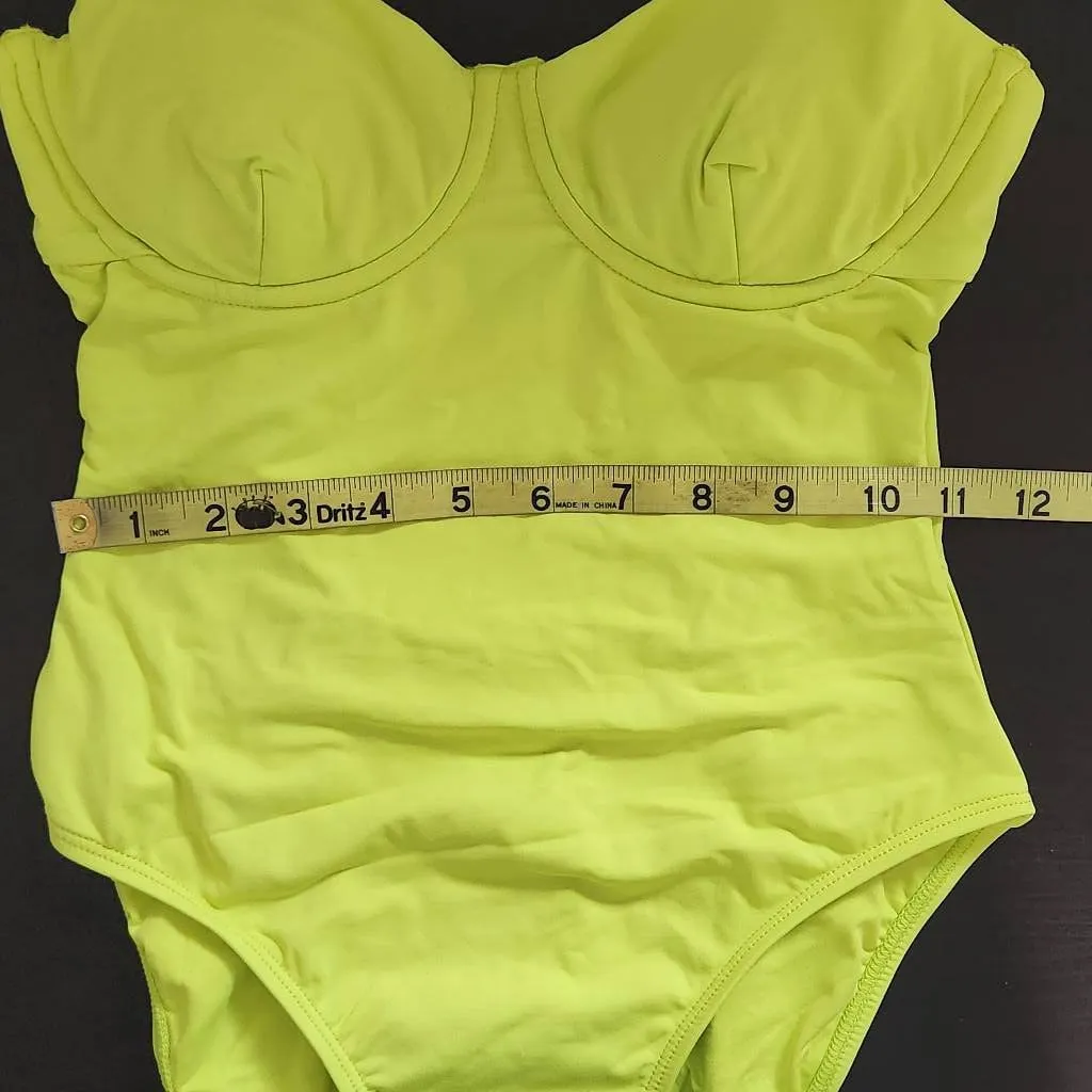 Andie Lime Green One-Piece Swimsuit NWT XS Bright Green One Piece Swimwear - Image 7