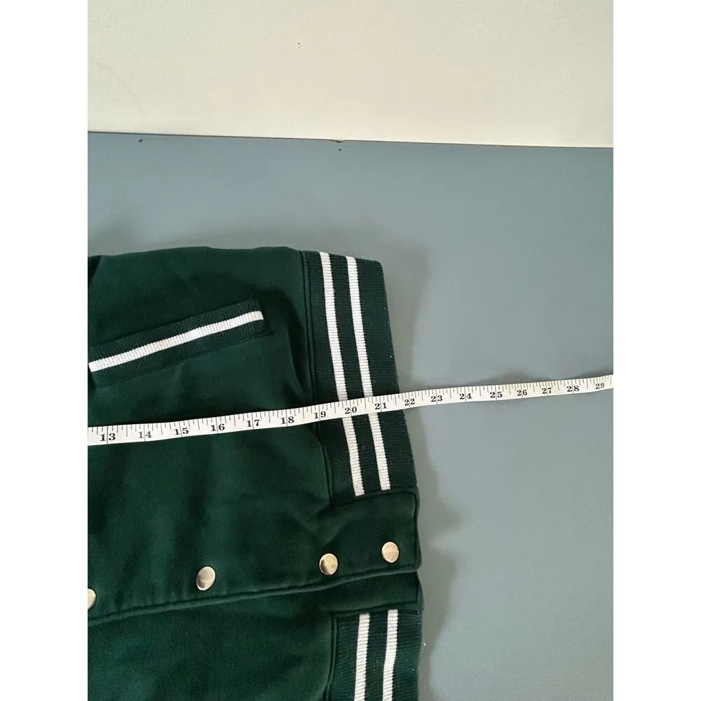 Divided by H&M womens green sweatshirt vest jacket size XXS snap buttons - Image 6