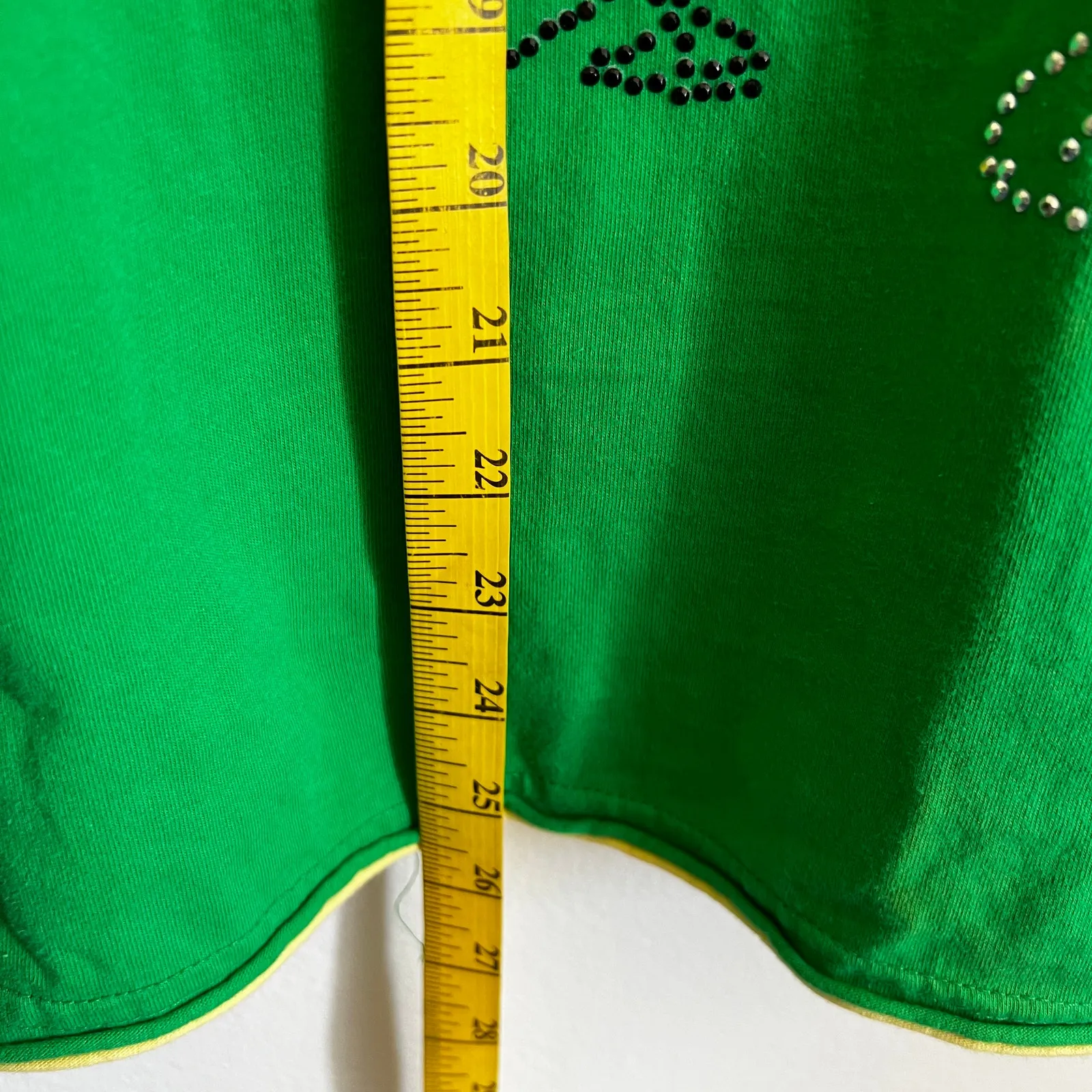 Snoopy Woodstock Rhinestone Top, Y2K, Kawaii, Retro Kidcore, Glam, Large, 2000s‎ Green - Image 4