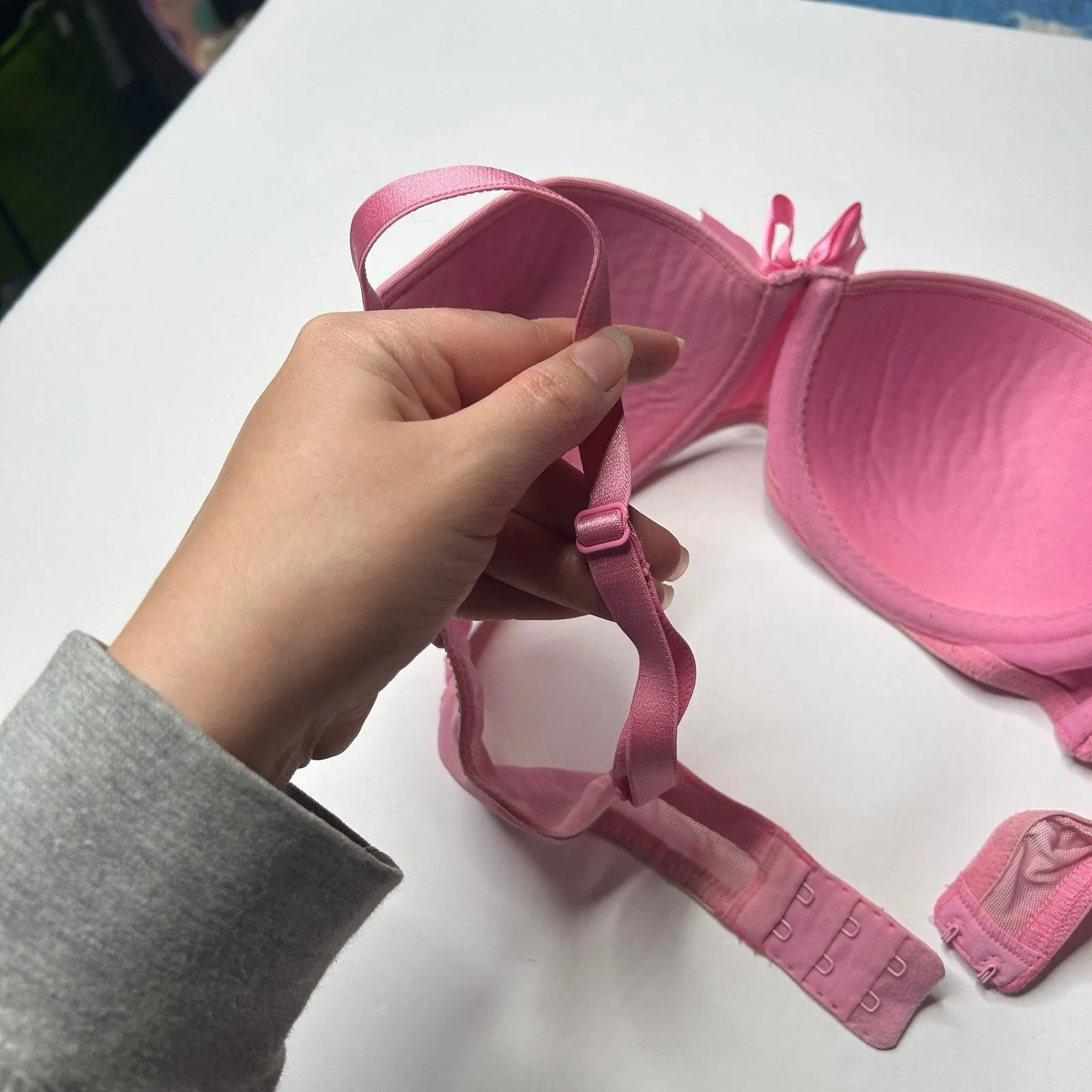 Victoria’s Secret pink lined Bra 34C y2k 2000s vtg cute - Image 7