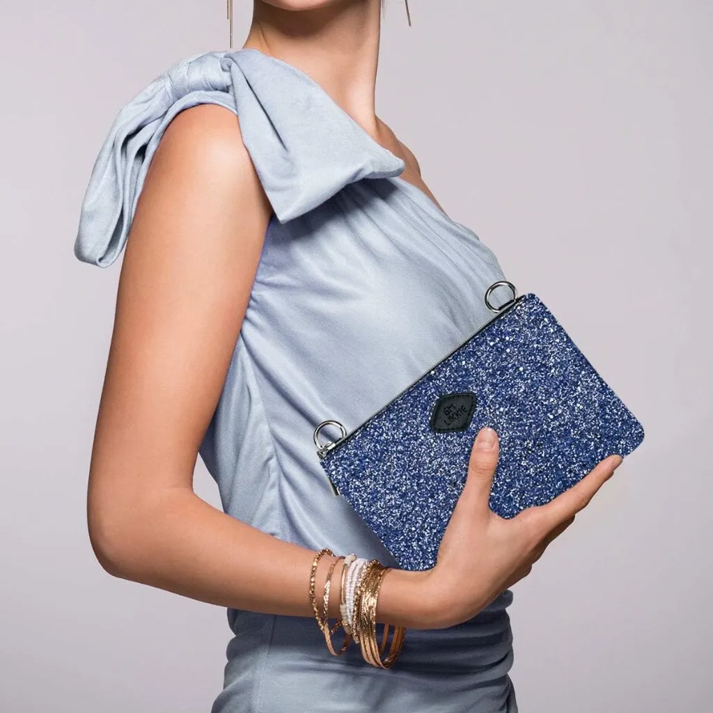 ⚡Women's Dark Blue Sequin Cocktail Glitter Evening Crossbody Shoulder Clutch Bag - Image 2