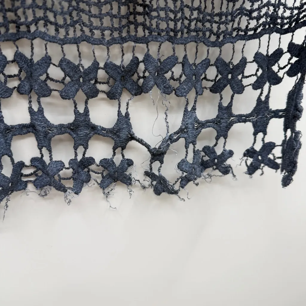 XCVI NWT Fonda Lace Crochet Midi Dress‎ Women’s Size Small Blue Boho Style READ - Image 10