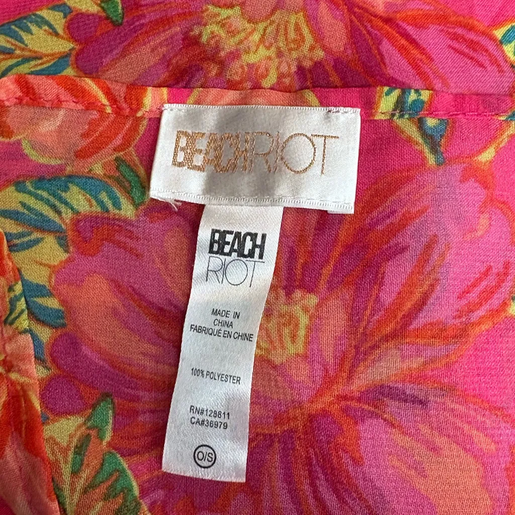BEACH RIOT Melanie Sarong in summer coverup beach Miami Peony size one size - Image 10