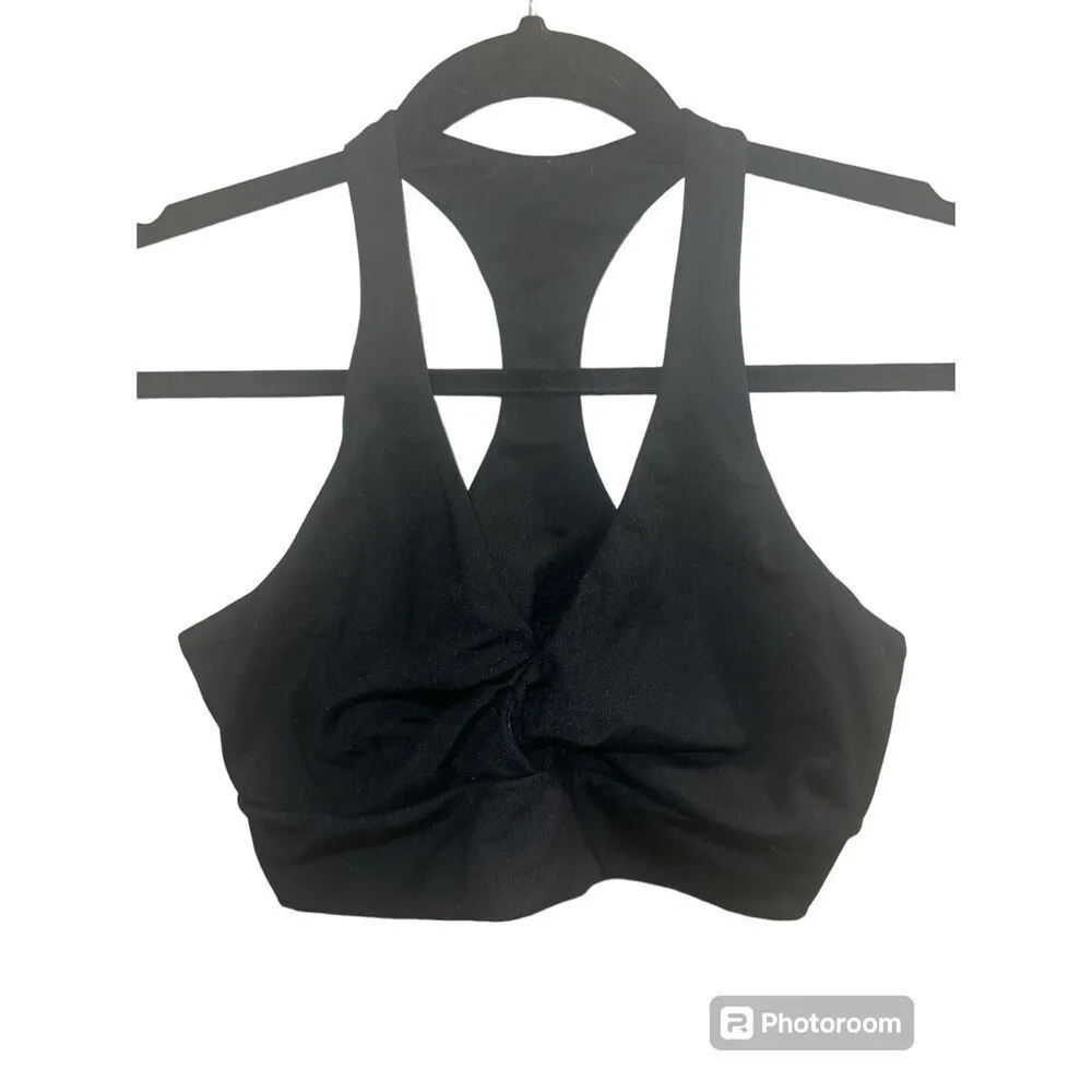 ✨Victoria’s Secret Twist Front Black Sz Large Sport Bra✨ - Image 6