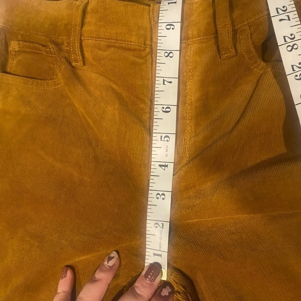 J.CREW Mid Rise Skinny Micro Corduroy Pants 29 P Petite Golden Brandy Mustard - Image 7