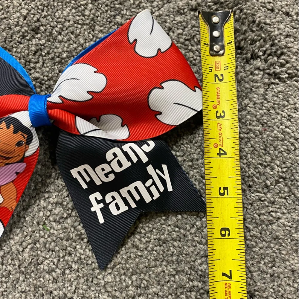 Disney's Stitch - Ohana Means Family Large Hair Bow - Image 5