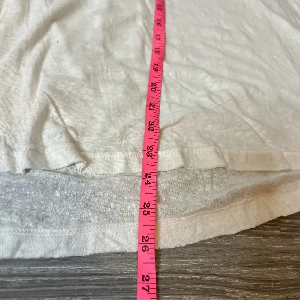 Low Down Henley Top white sz M - Image 6