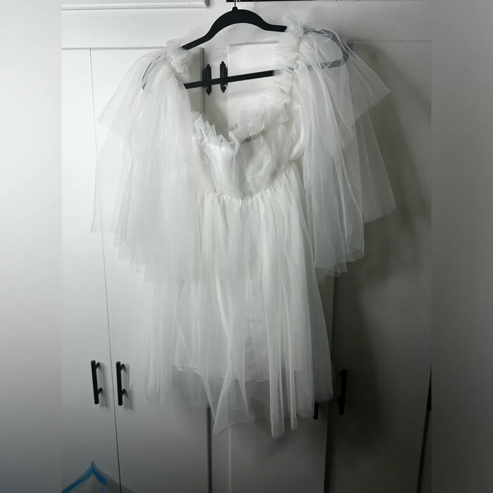 Viral Amazon White Tulle Dress Size XS - Image 5