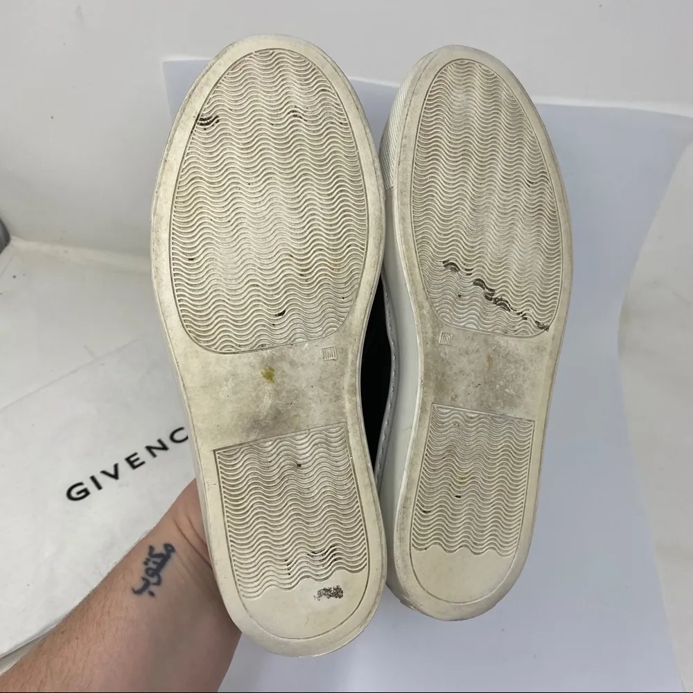 Givenchy black leather studded low top slip on platform shoes size 36 - Image 7