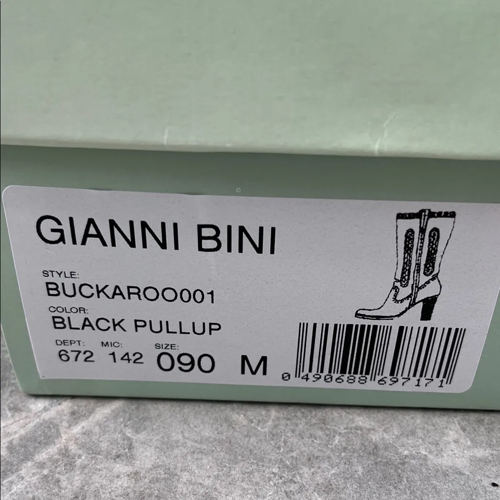 Gianni Bini Elegant Black Heeled Boots New in Box - Image 12