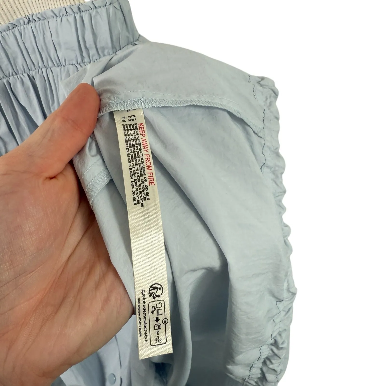 Daily Practice Anthropologie Long Sleeve Twofer Midi Dress Cream Blue Womens Sm - Image 8