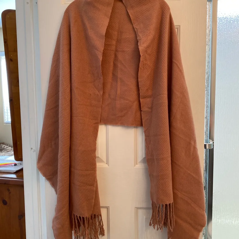 Pieces Scarf Blush With tassels 26x80 Pink - Image 7