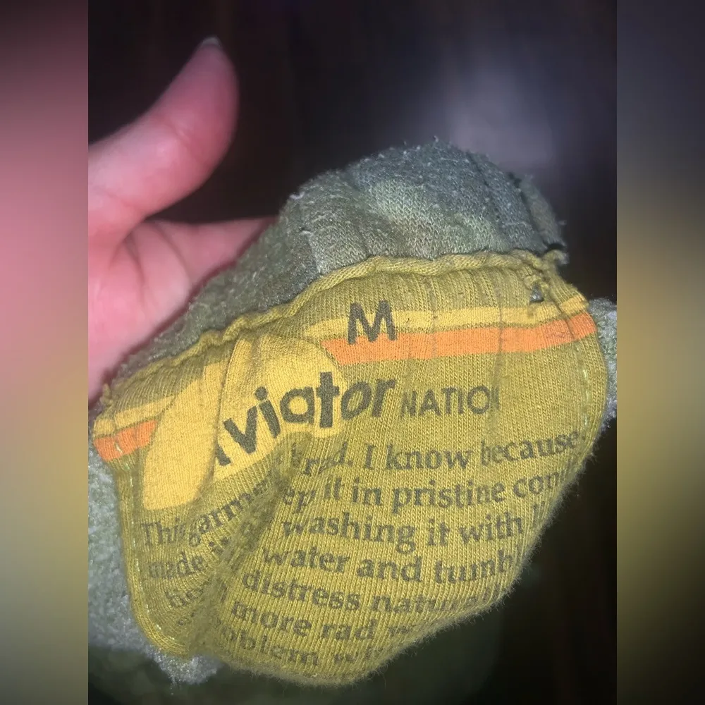 Aviator nation camo green logo colorful sweatpants M revolve sold out classic - Image 5