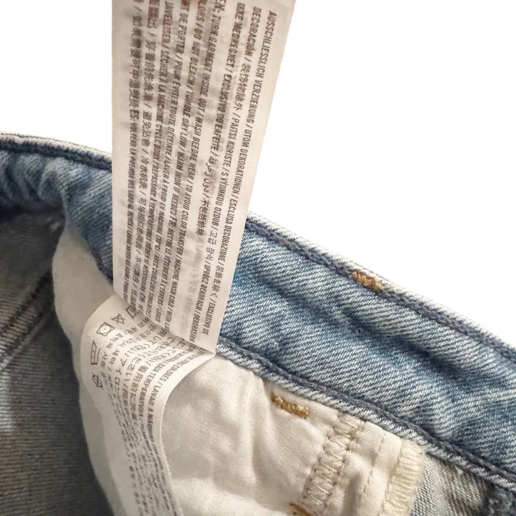 ABERCROMBIE AND FITCH HIGH RISE MOM JEANS WIDE LEG SZ 8 - Image 8