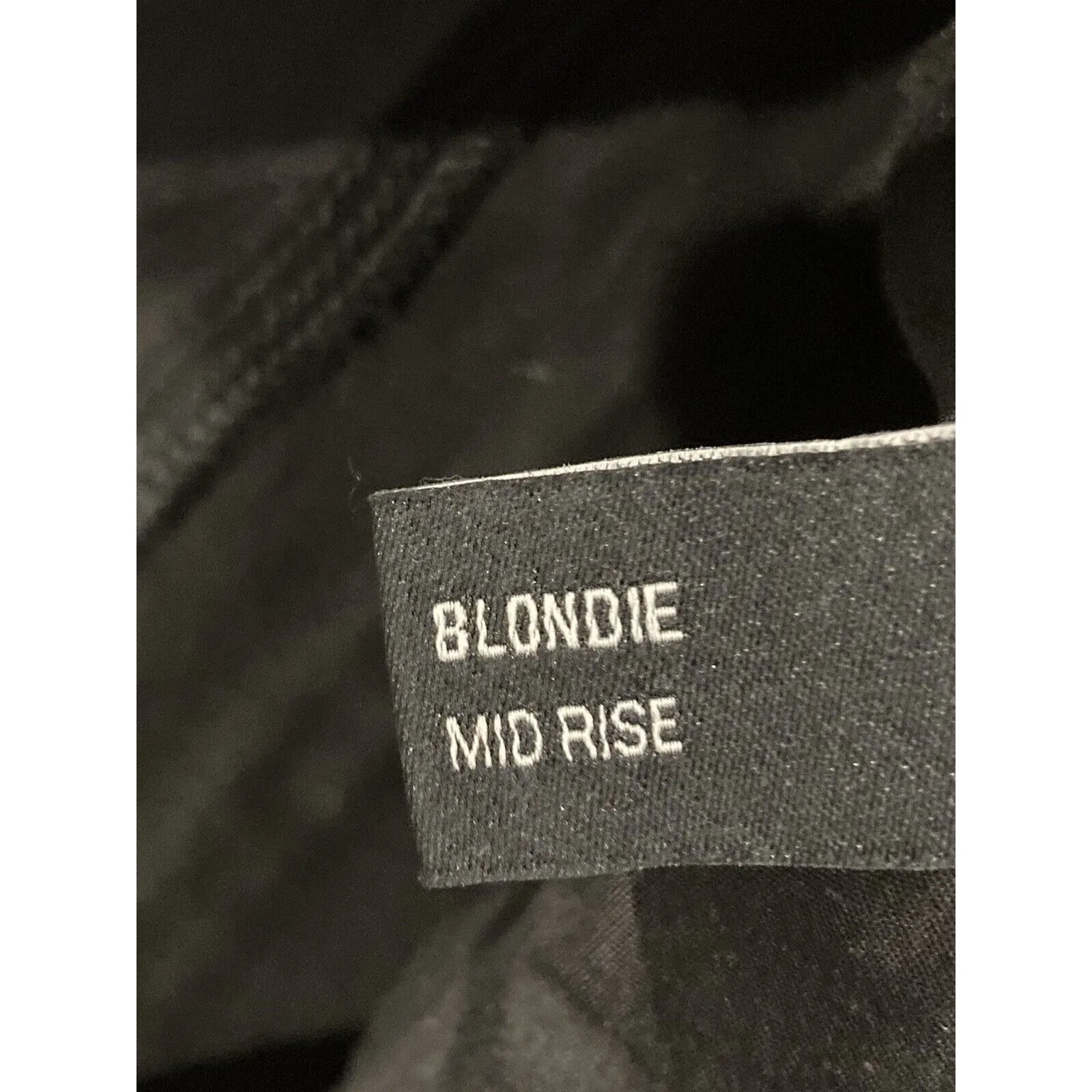 Free People Neon Blonde Pants Womens 31 Black Blondie Mid Rise Faux Leather New - Image 5