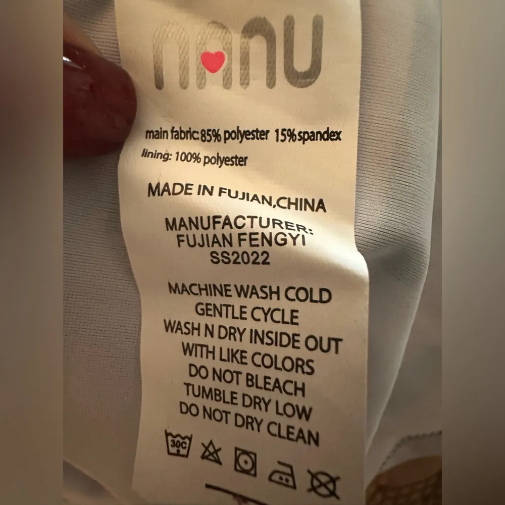 Nanu Black White Patterned High Neck Tank Bathing Suit Top NWT Size XL - Image 7