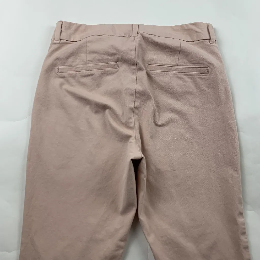 Old Navy Pink Bamboo Stretch Canvas High Rise Skinny Pixie Pant 4 - Image 7
