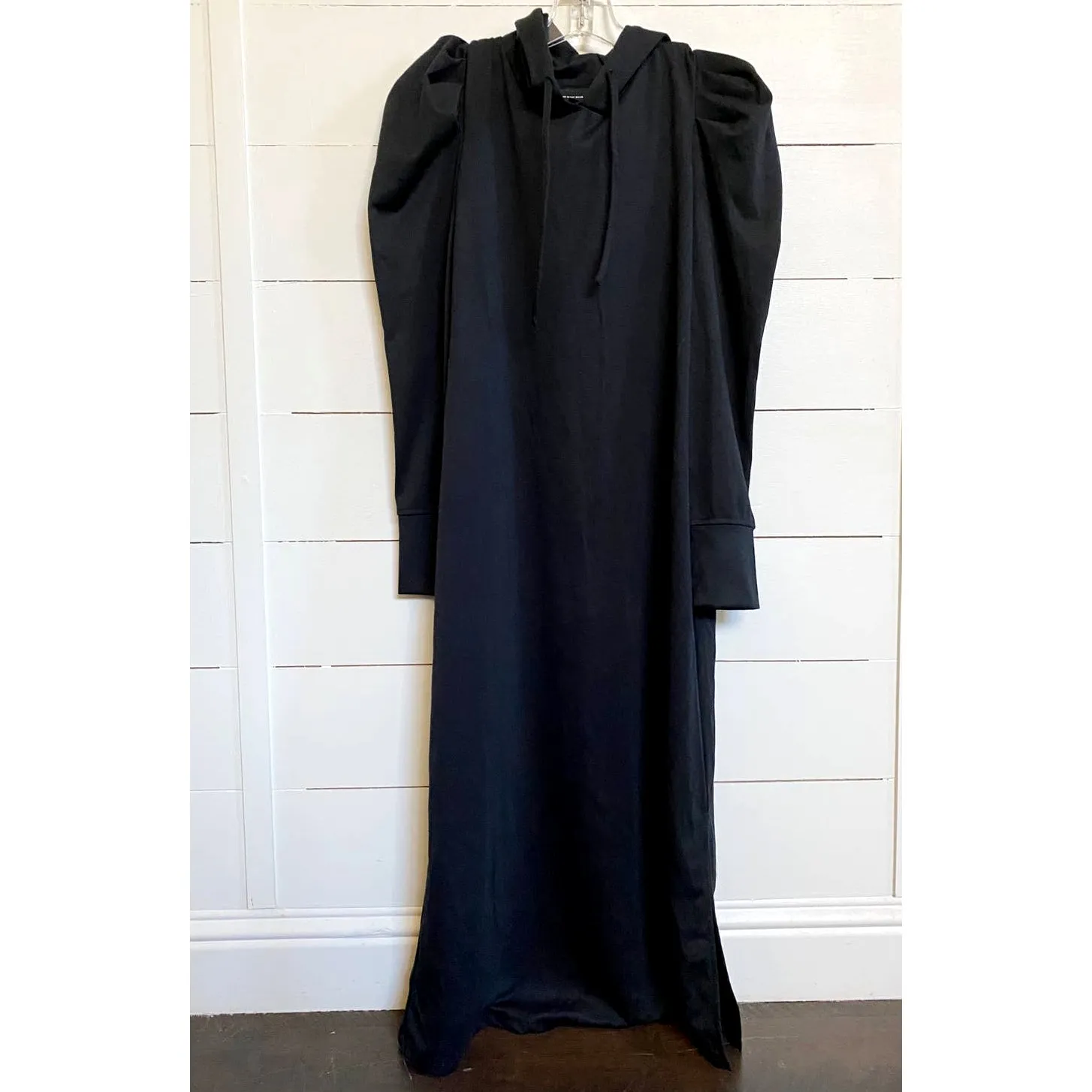 WHO What Wear‎ black Longevity Black hoodie dress SZ S - Image 4