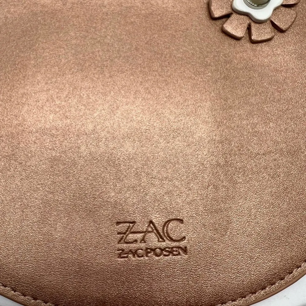 ZAC ZAC POSEN for Bloomingdale’s small beige pink shoulder or crossbody Tan - Image 12