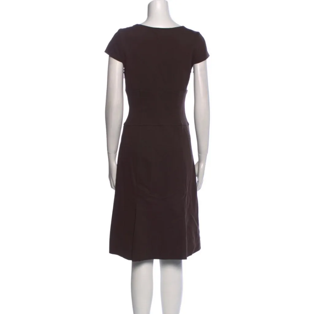 Diane Von Furstenberg Scoop Neck Knee-Length Dress Size: M | US 6- - Image 4